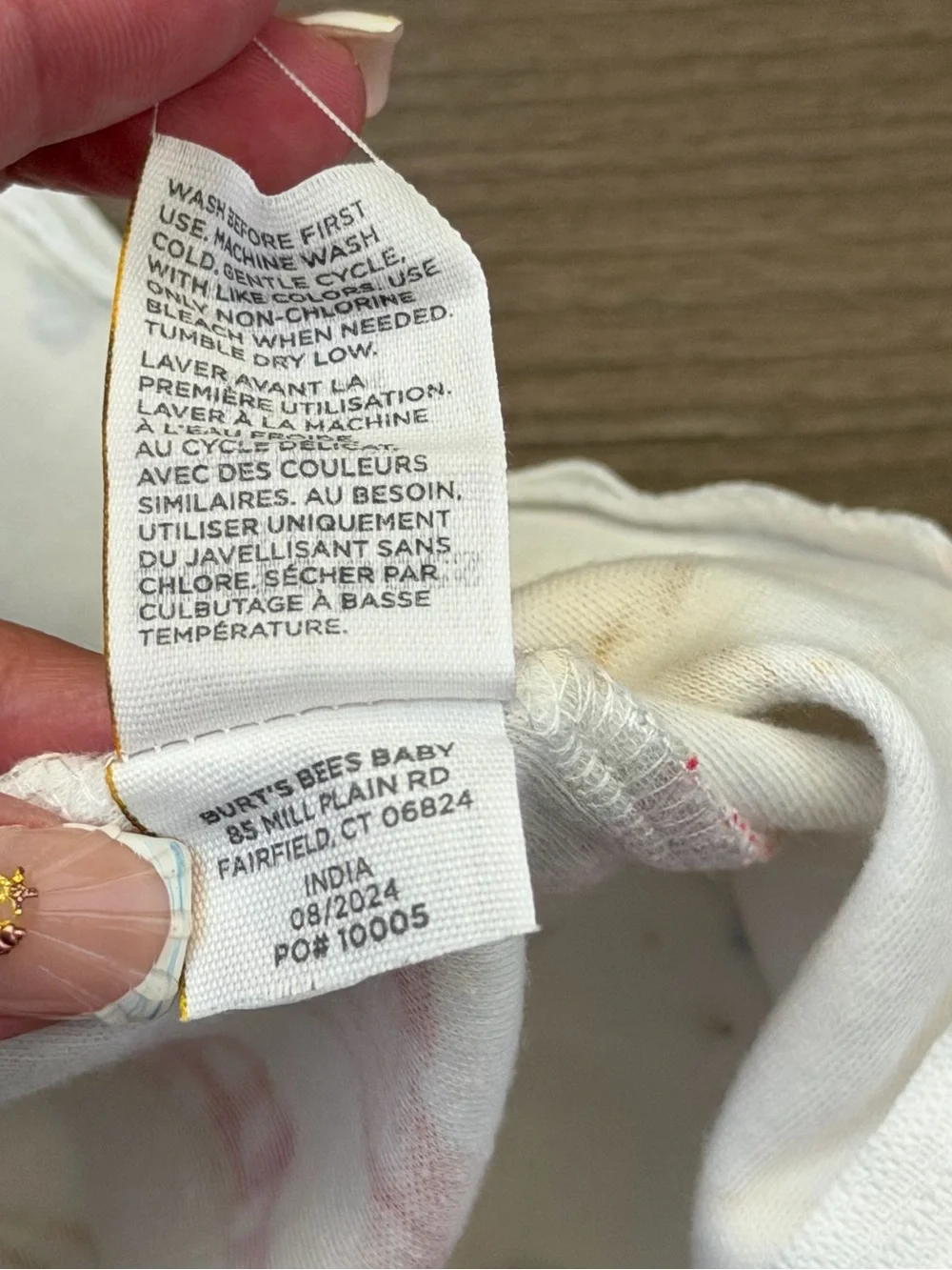 Burt's Bee Baby Pancake Breakfast Zip Front Footie PJs Size Newborn